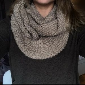 Taupe/light Brown Infinity Scarf